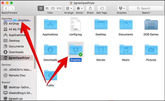 get dropbox for mac to sync
